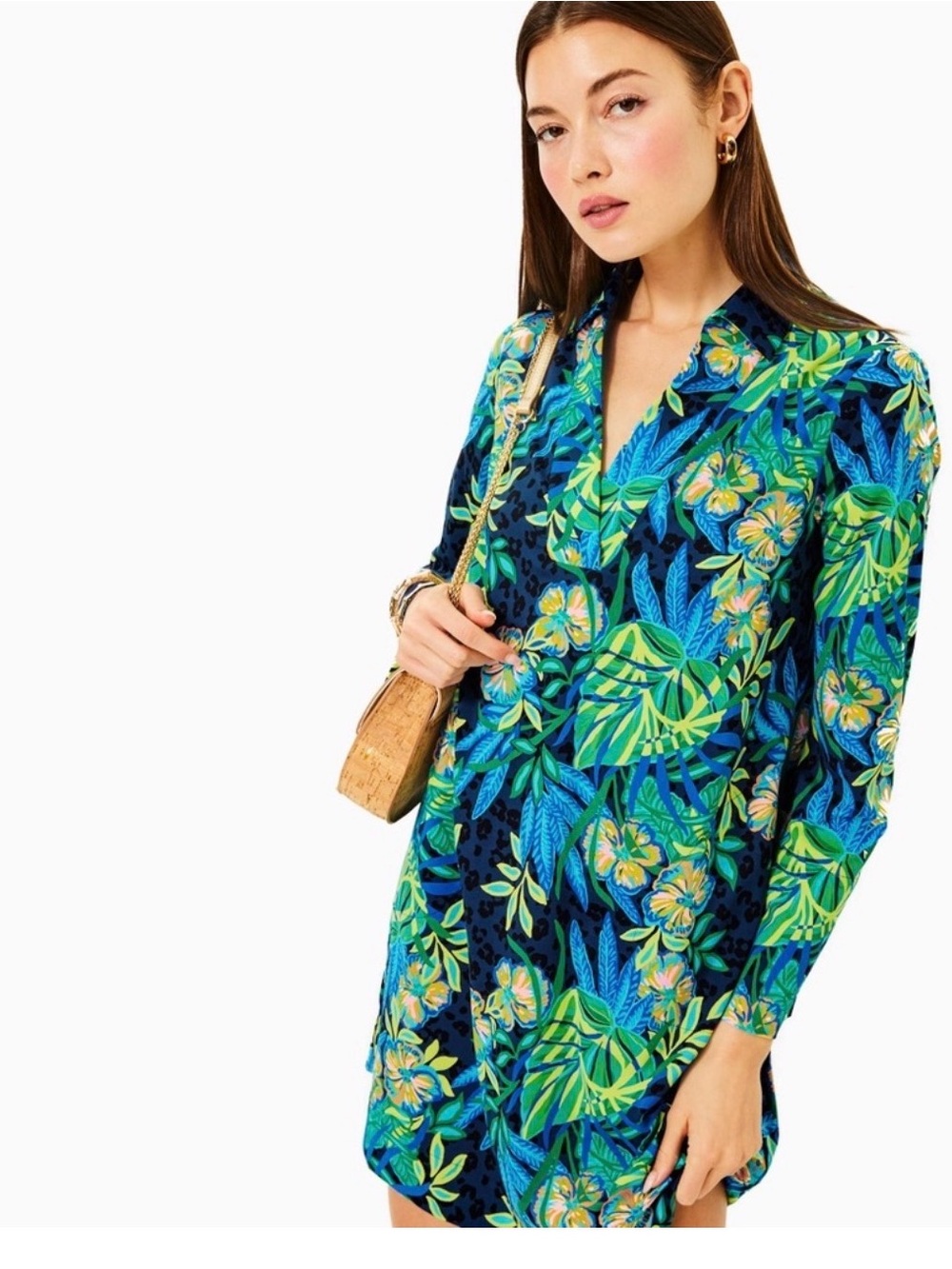 Lilly Pulitzer Chessie UPF 50 the hottest spot S triple chill effect tunic